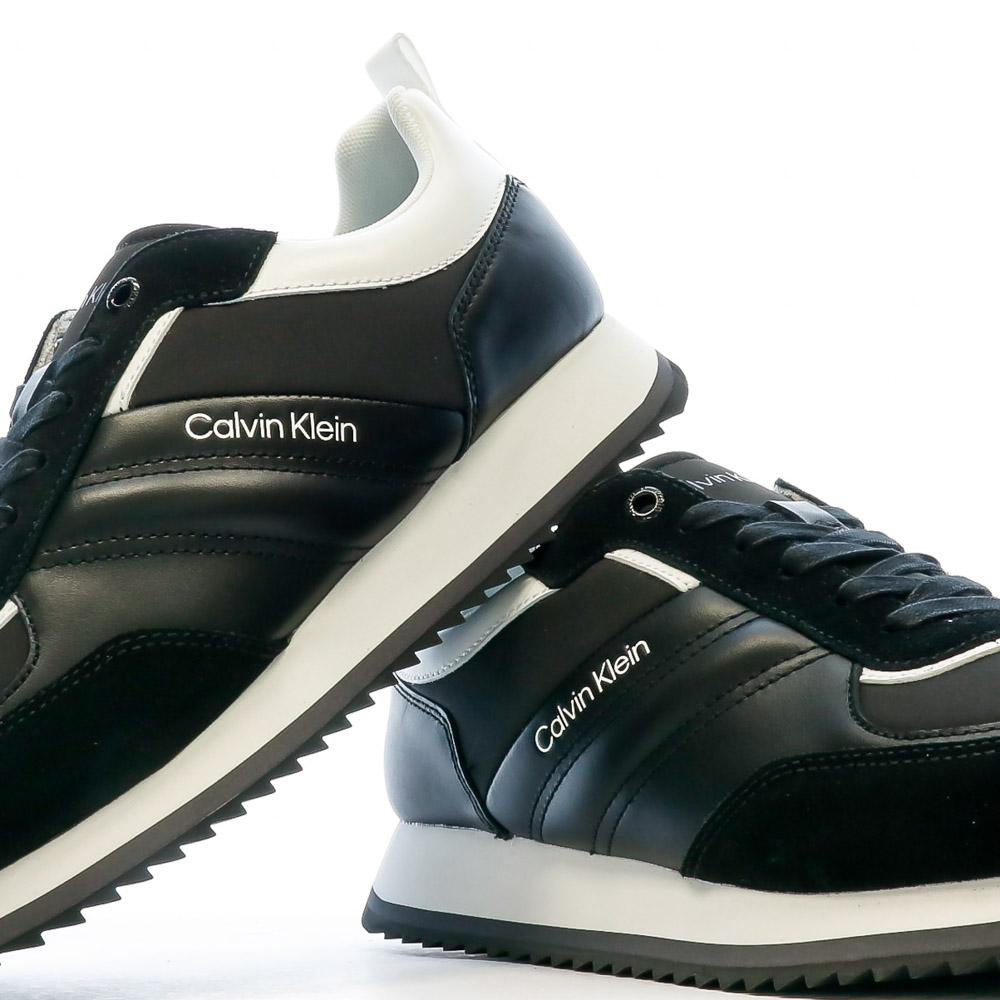 Calvin Klein Chaussure Avec Zip Homme Baskets Noir Homme