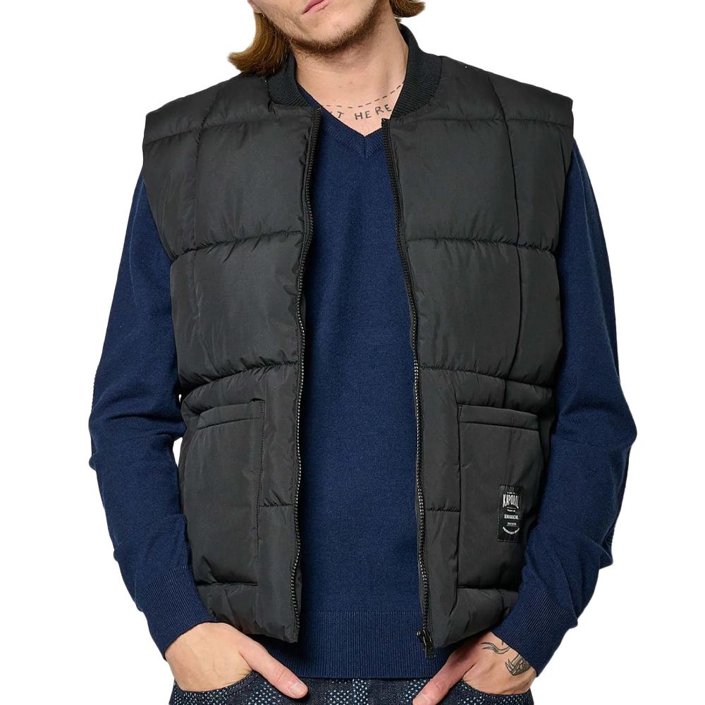 Doudoune Sans Manches Noir Homme Kaporal RINGOH pas cher