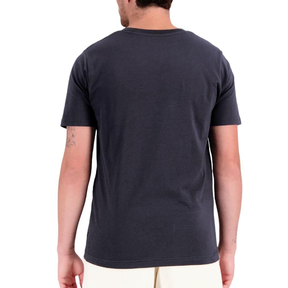 T-shirt Noir/Jaune Homme New Balance Sport Stacked vue 2