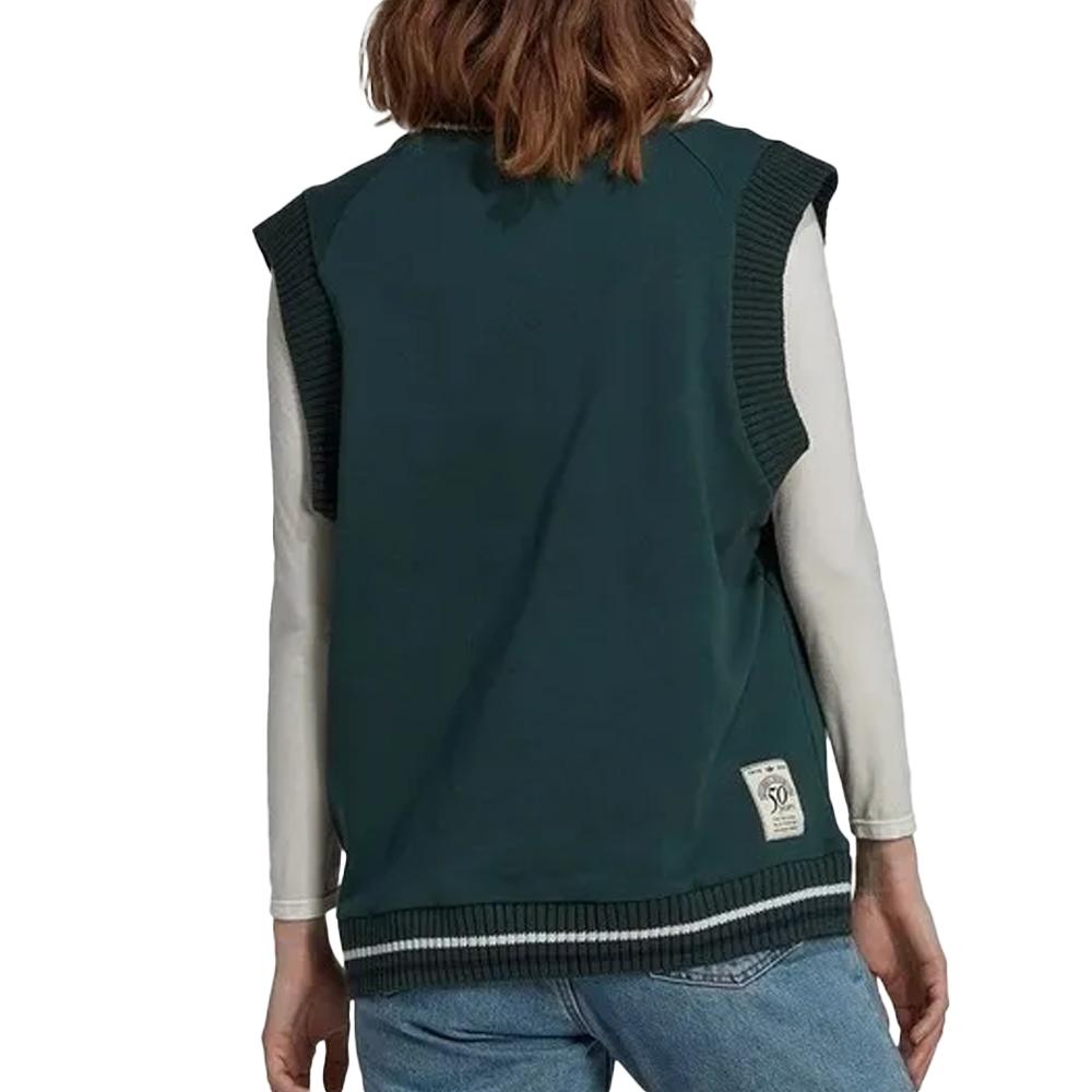 Pull Vert Femme Adidas Vest IA8323 vue 2