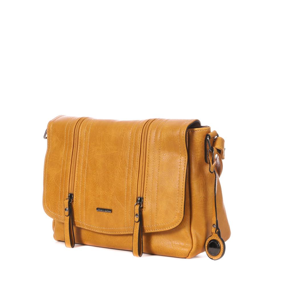 Sac bandoulière Jaune Femme Manoukian Gabin vue 3