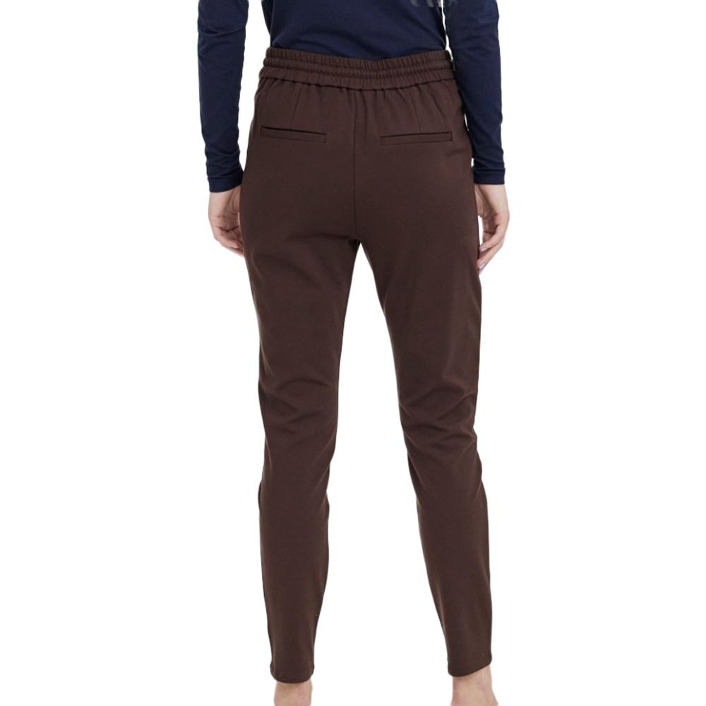 Pantalon Fluide Marron Femme Meva vue 2