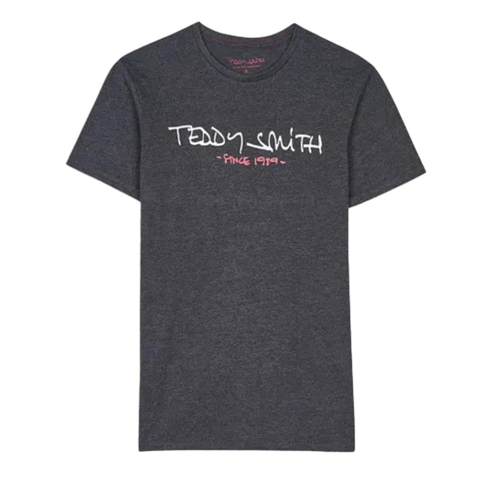 T-shirt Gris Homme Teddy Smith Ticlass Basic pas cher