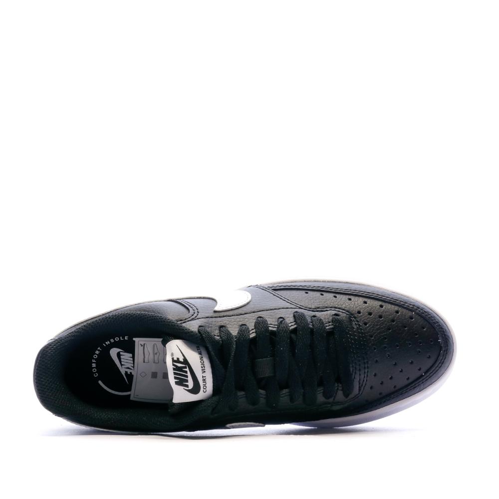 Baskets Noir/Blanc Femme Nike Court Vision Alta vue 4