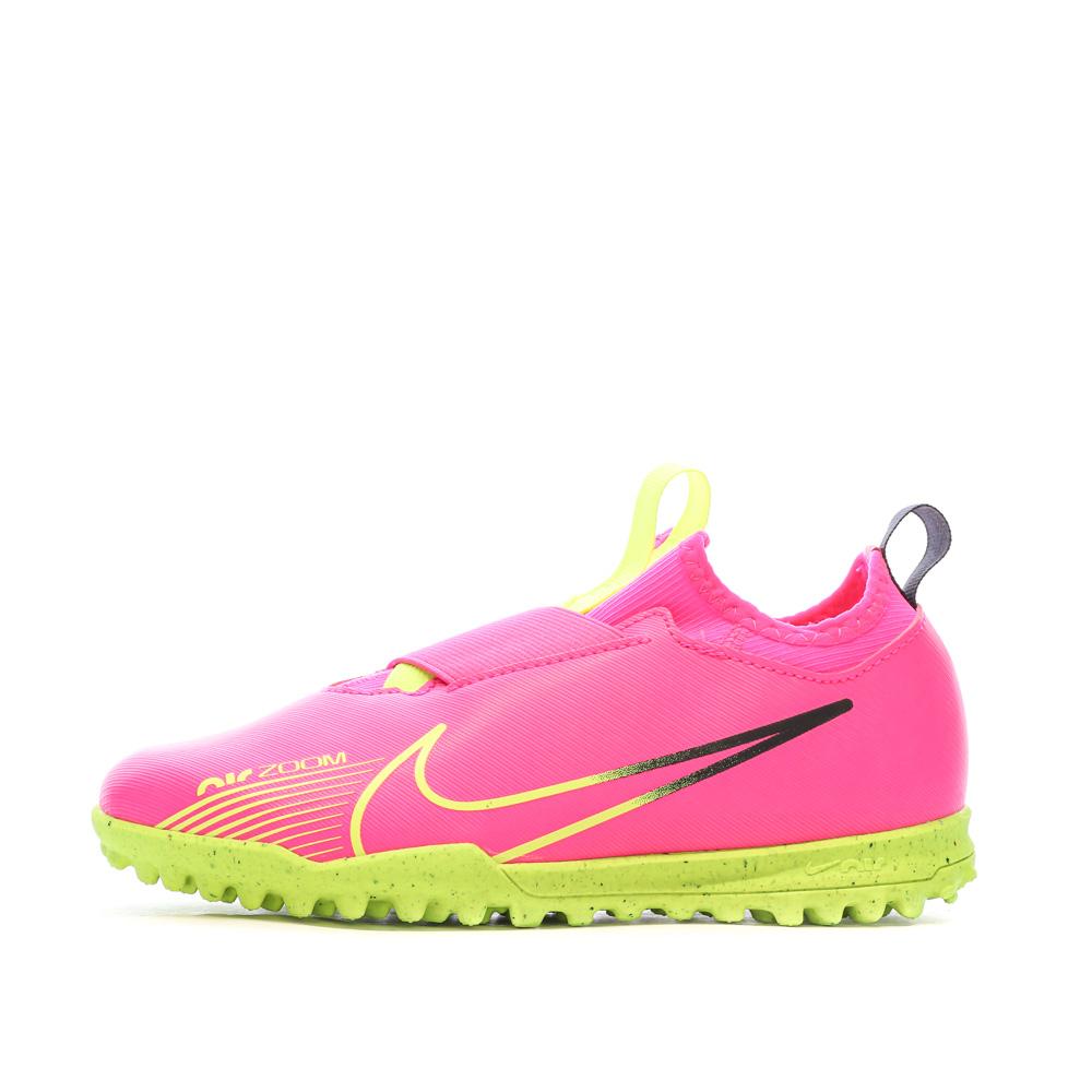 Chaussures de Foot Roses Junior Nike Zoom Vapor 15 Academy TF pas cher