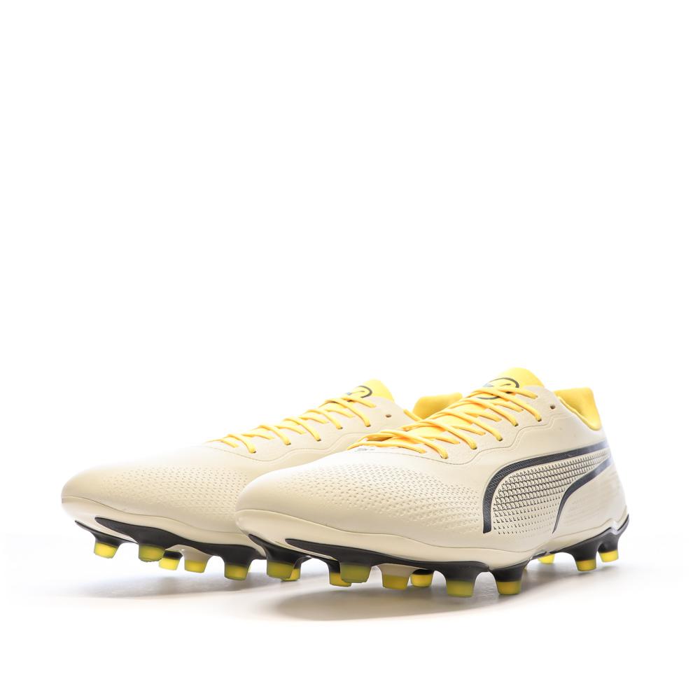 Chaussures de Football Ecru Homme Puma King Pro vue 6