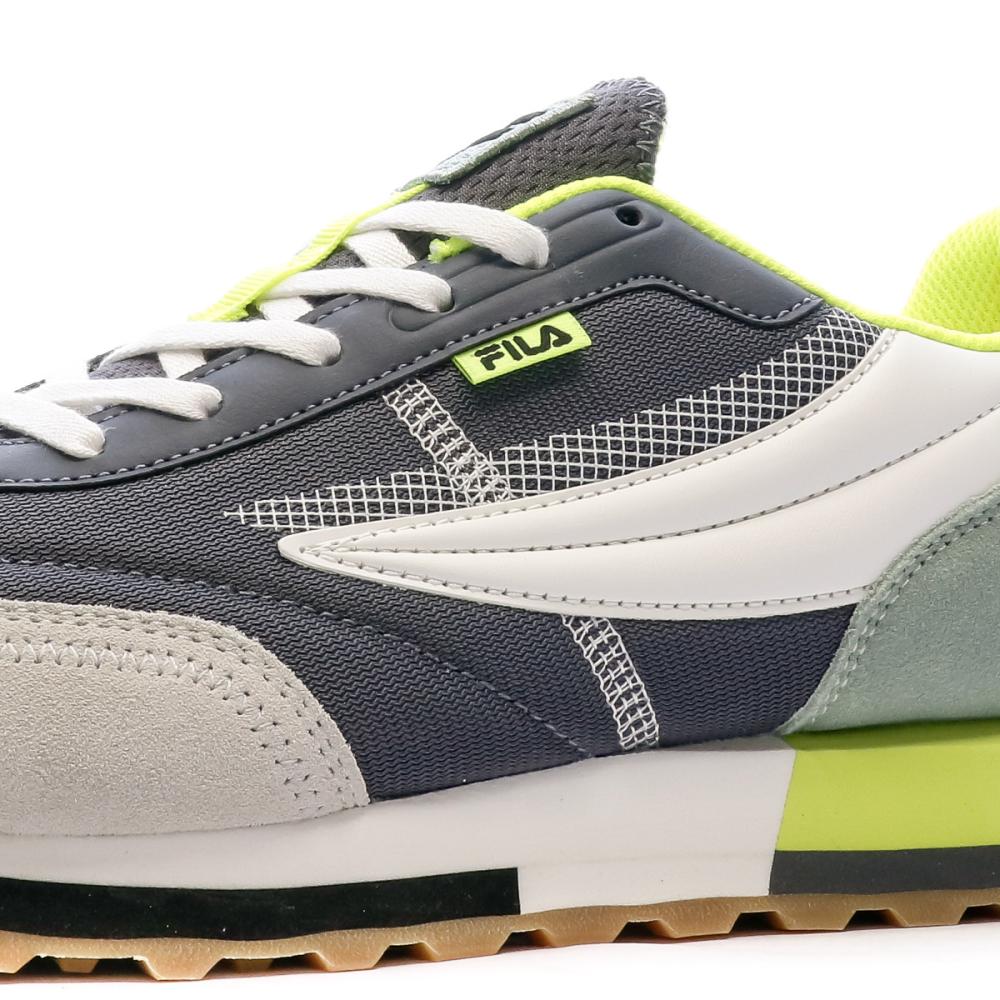 Baskets Gris/jaune fluo Homme Fila Retronique 22 vue 7