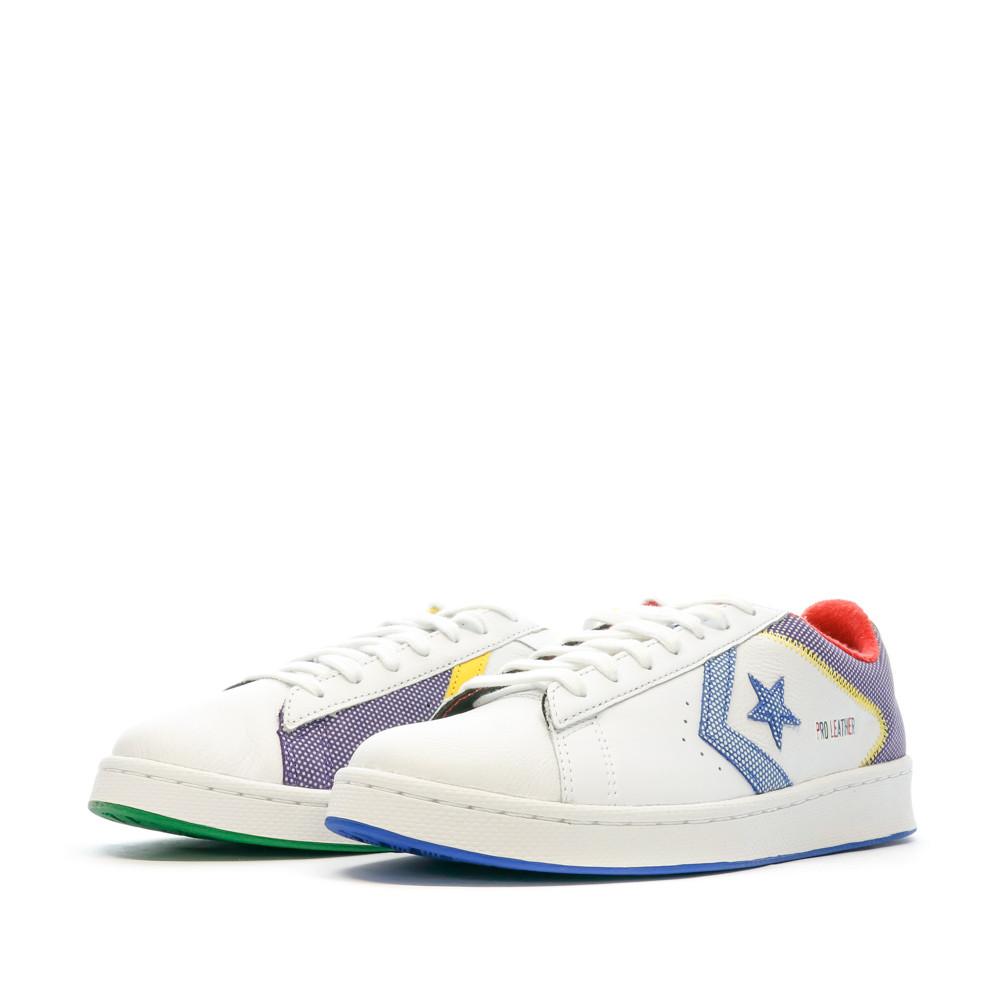 Baskets Blanches Homme Converse Pro Leather vue 6