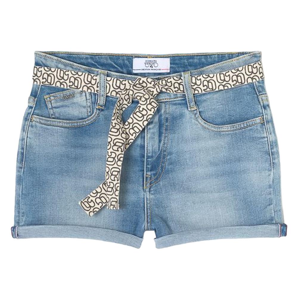 Short en Jean Bleu Fille Le Temps Des Cerises Tiko pas cher
