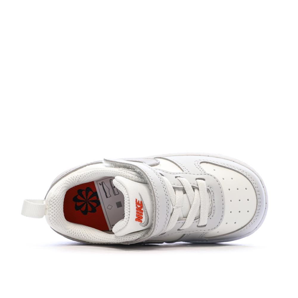 Baskets Grise Enfant Nike Court Borough Low Recraf vue 4