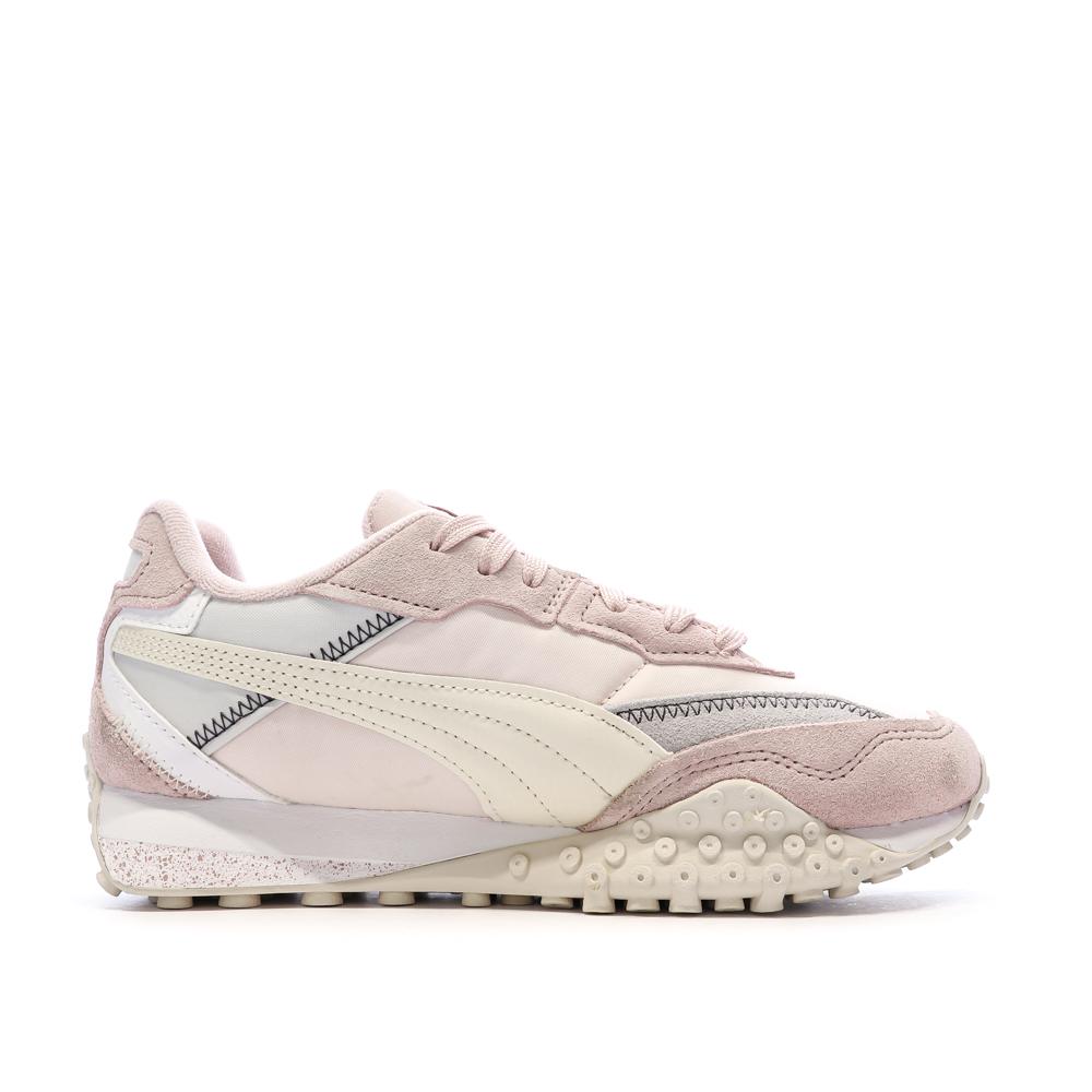 Baskets Roses/Blanches Femme Puma Blktop vue 2