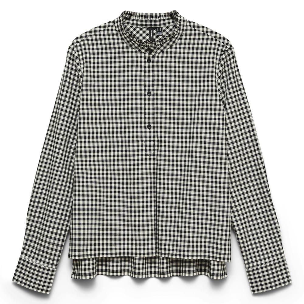 Chemise à Carreaux Blanc/Noir Femme Vero Moda Sicely pas cher