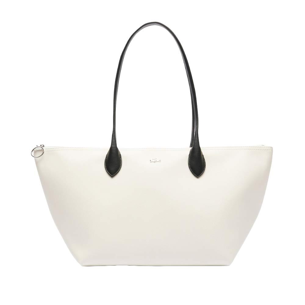 Sac Blanc Femme Lacoste Cabas pas cher