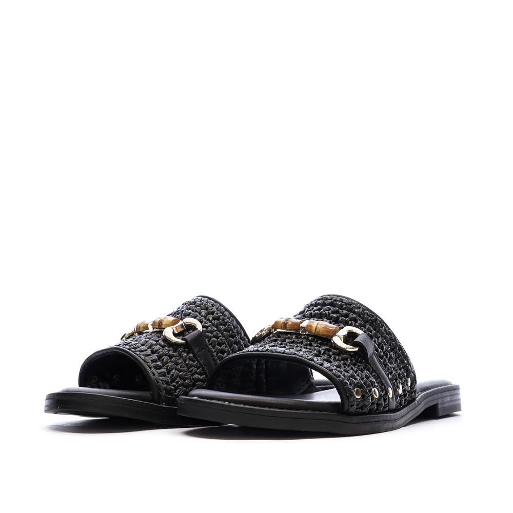 Sandales Noires Femme Carmela Brida vue 6