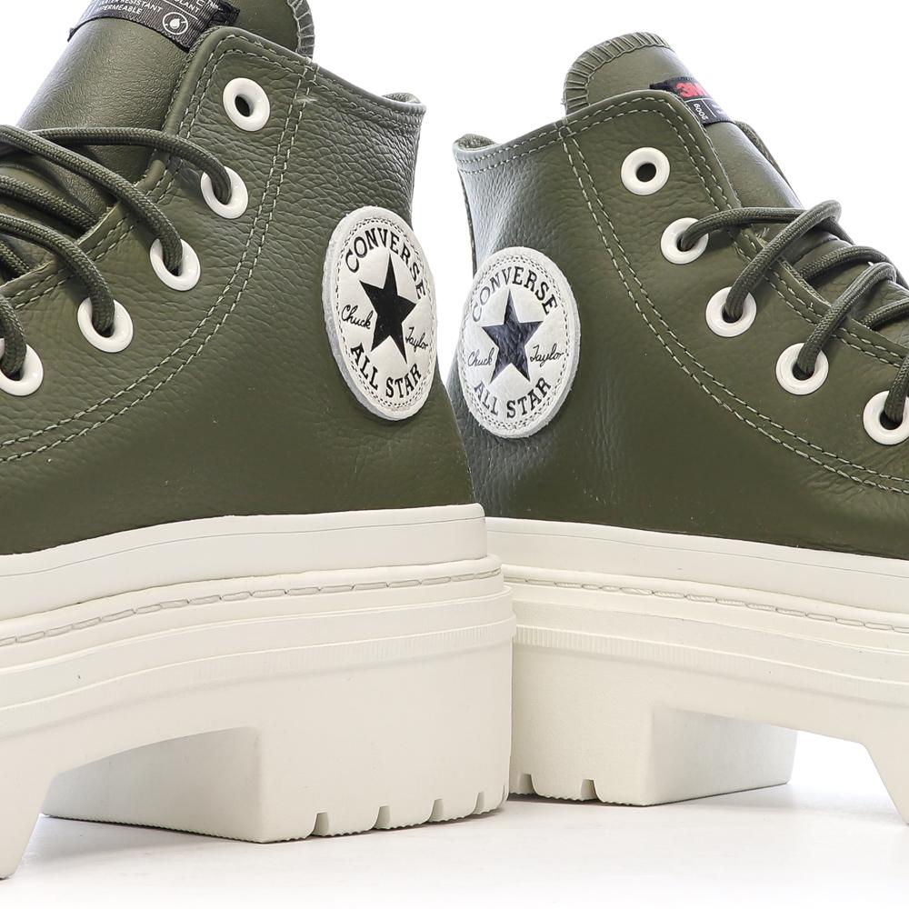 Baskets Kaki Femme Converse Chuck Taylor All Star Lugged Heel vue 7