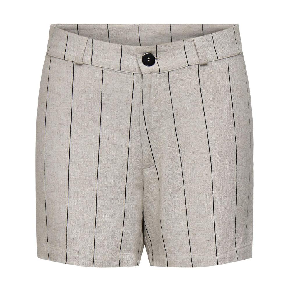 Short Rayée Beige/Gris Femme JDY Milla pas cher