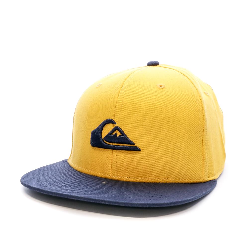 Casquette Jaune/Marine Homme Quiksilver Chompers pas cher