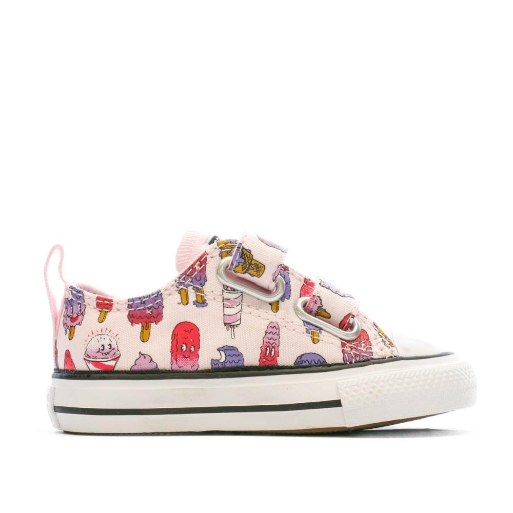 Baskets Rose Fille Converse Chuck Taylor All Star vue 2