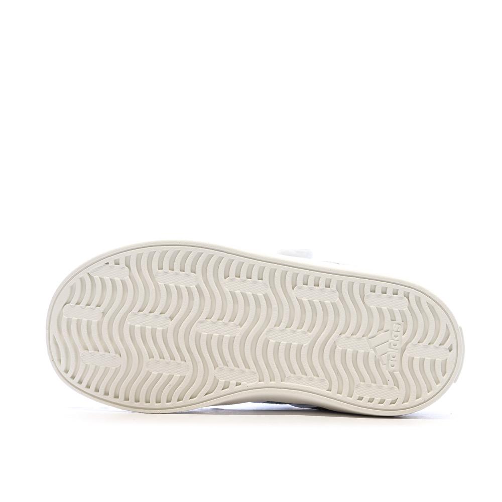 Baskets Blanches/Roses/Grises Fille Adidas Court 3.0 vue 5