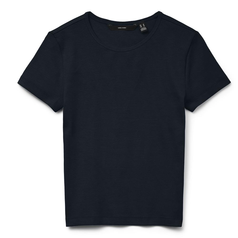 T-shirt Noir Femme Vero Moda Chloe vue 3