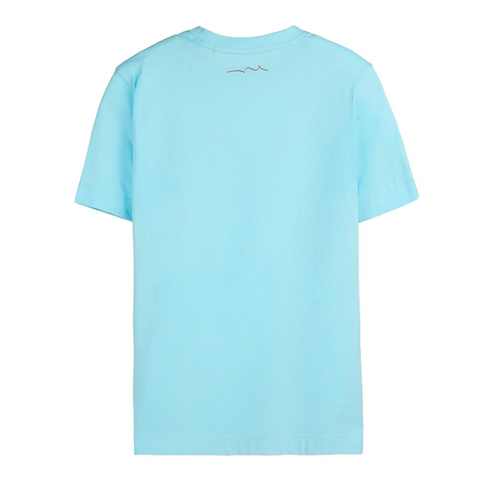 T-shirt Bleu Garçon Teddy Smith Tim vue 2