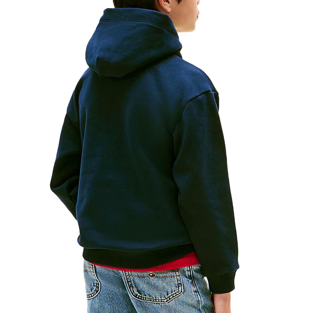 Sweat Marine Garçon Tommy Hilfiger Mini Corp Hoodie vue 2
