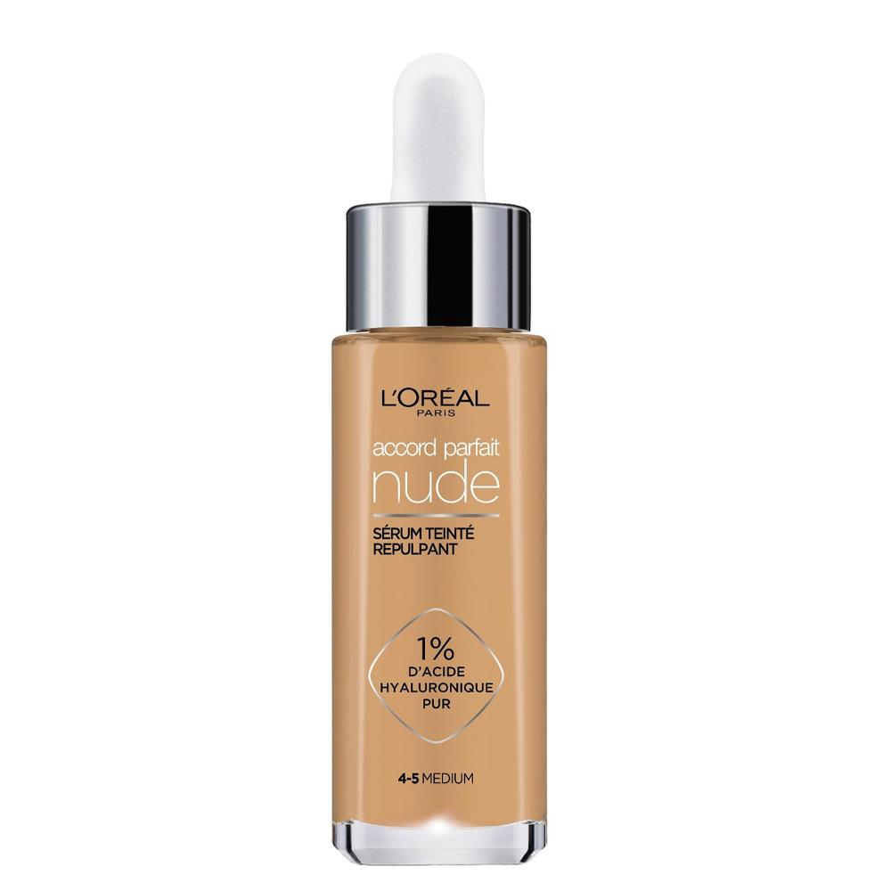 Sérum Teinté Repulpant L'Oréal Paris Accord Parfait Nude 4-5 Medium pas cher