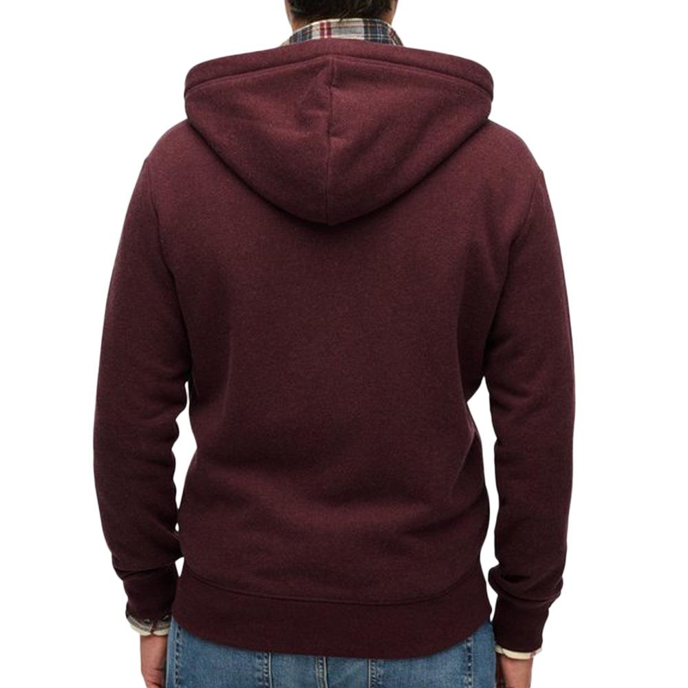 Sweat Zippé Bordeaux Homme Superdry Essential vue 2
