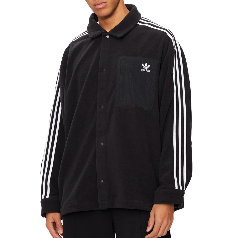 Veste Noire Homme Adidas Polar Shirt pas cher