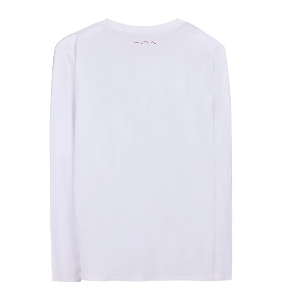 T-Shirt Manches Longues Blanc Homme Teddy Smith Jim vue 2