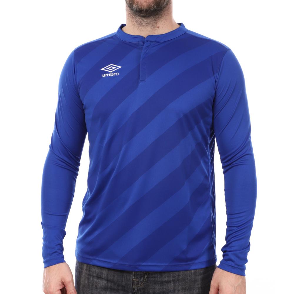 Maillot Bleu Homme Umbro Pro JSY ML pas cher