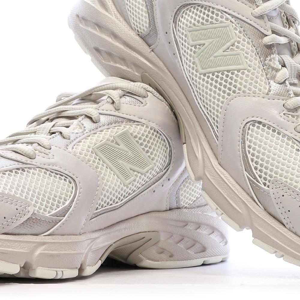 New Balance 530 Baskets Ecru Homme vue 7