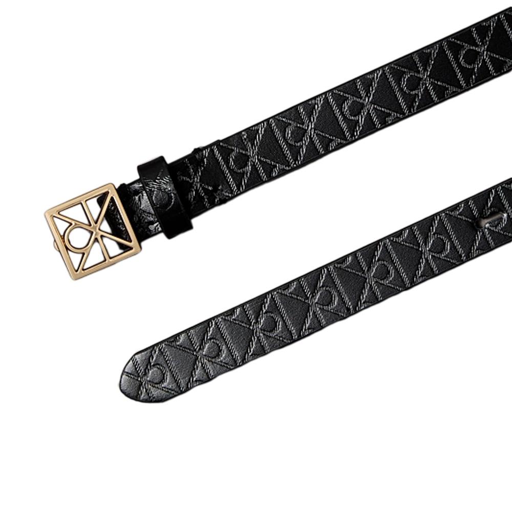 Ceinture Noire Femme Calvin Klein Jeans Emblem LV04F7048G vue 2