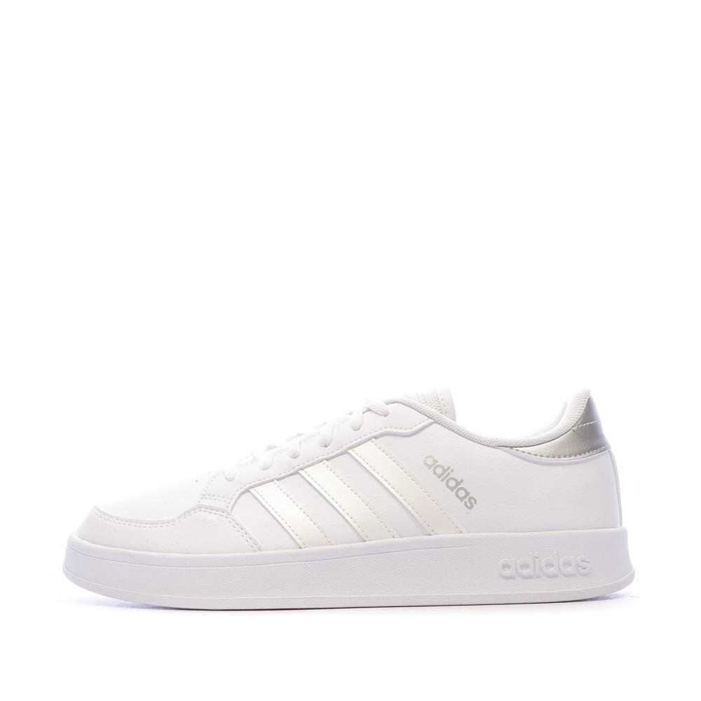Baskets Blanches Homme Adidas Breaknet pas cher