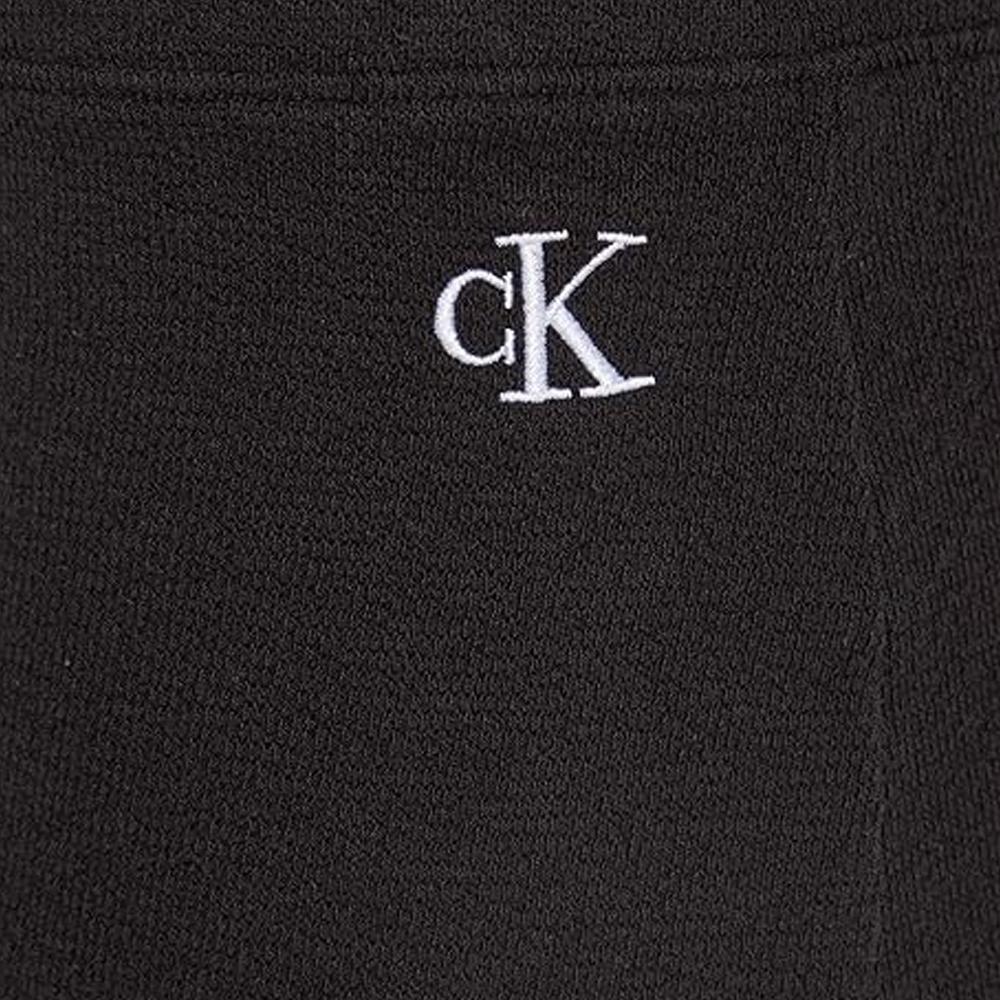 Jupe Noire Femme Calvin Klein Jeans Slub Rib vue 3