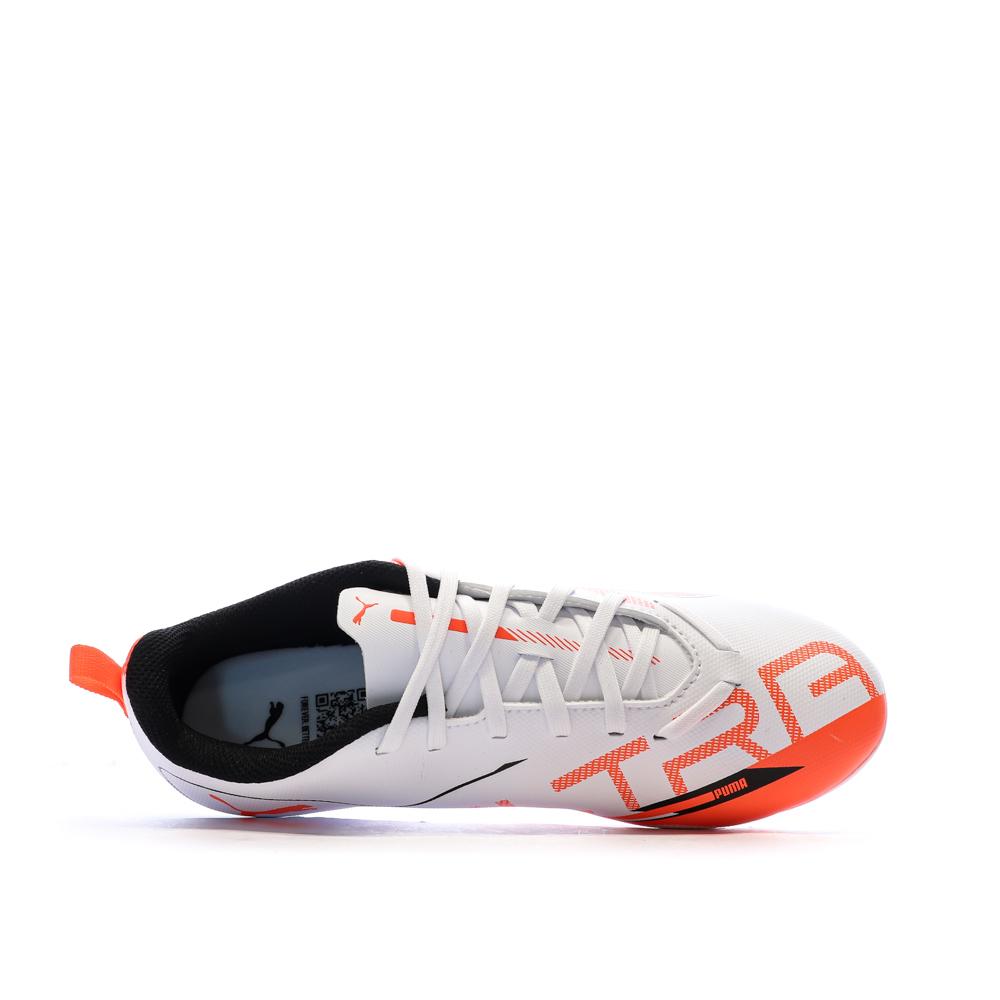 Calzado Puma Blanco/Naranja Junior Ultra 5 Play FG/AG ver 4