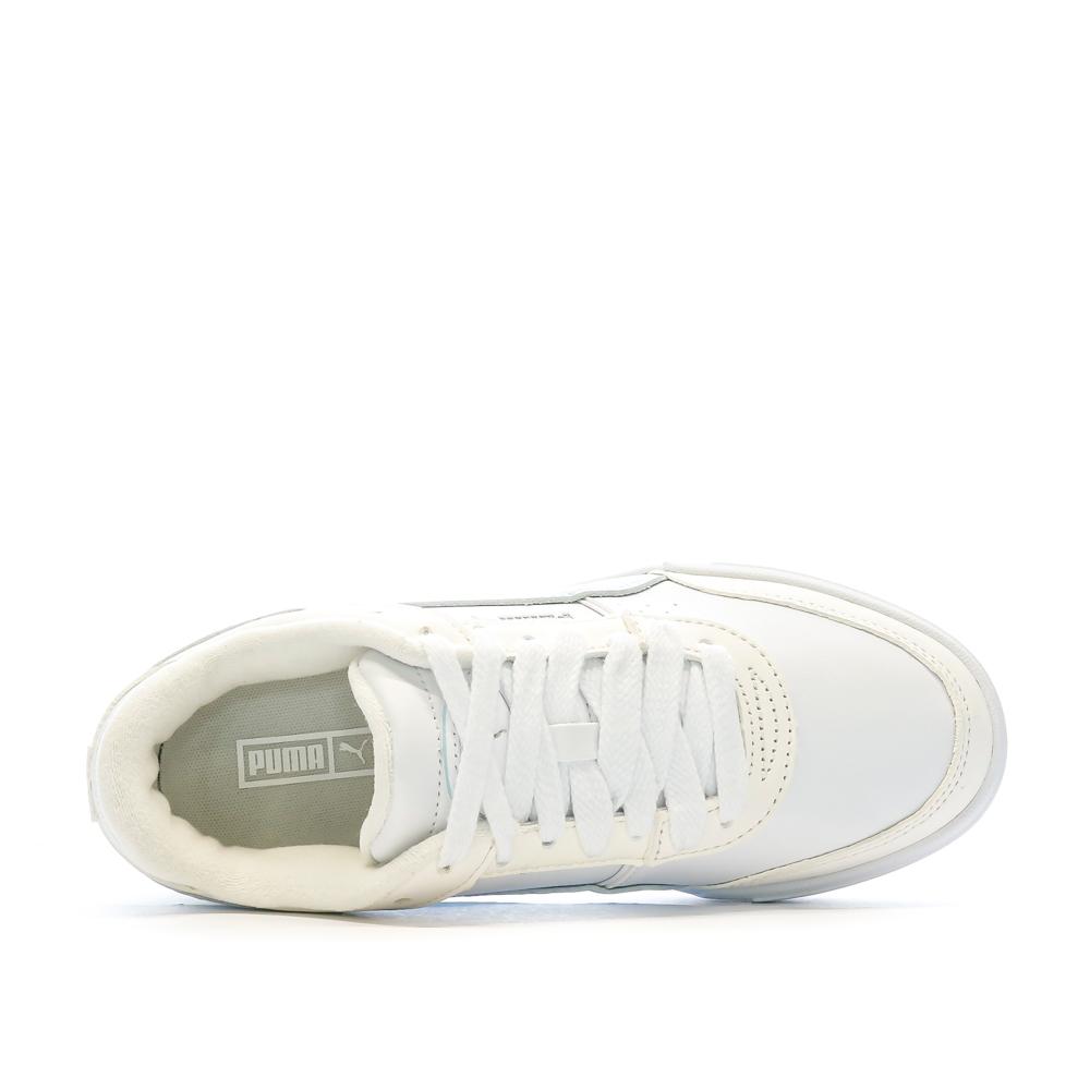 Baskets Blanc/Écru Femme PUMA Pro Sport vue 4