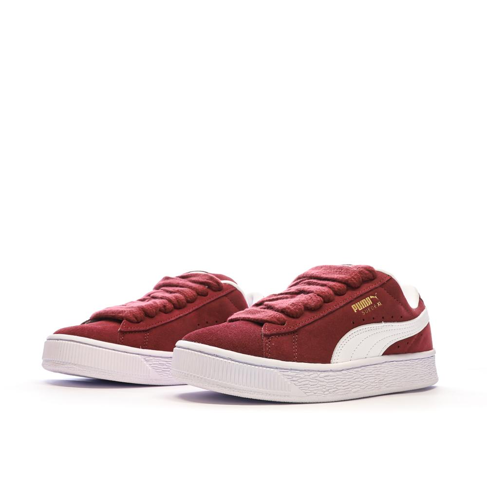 Baskets Rouges Femme Puma Suede XL vue 6