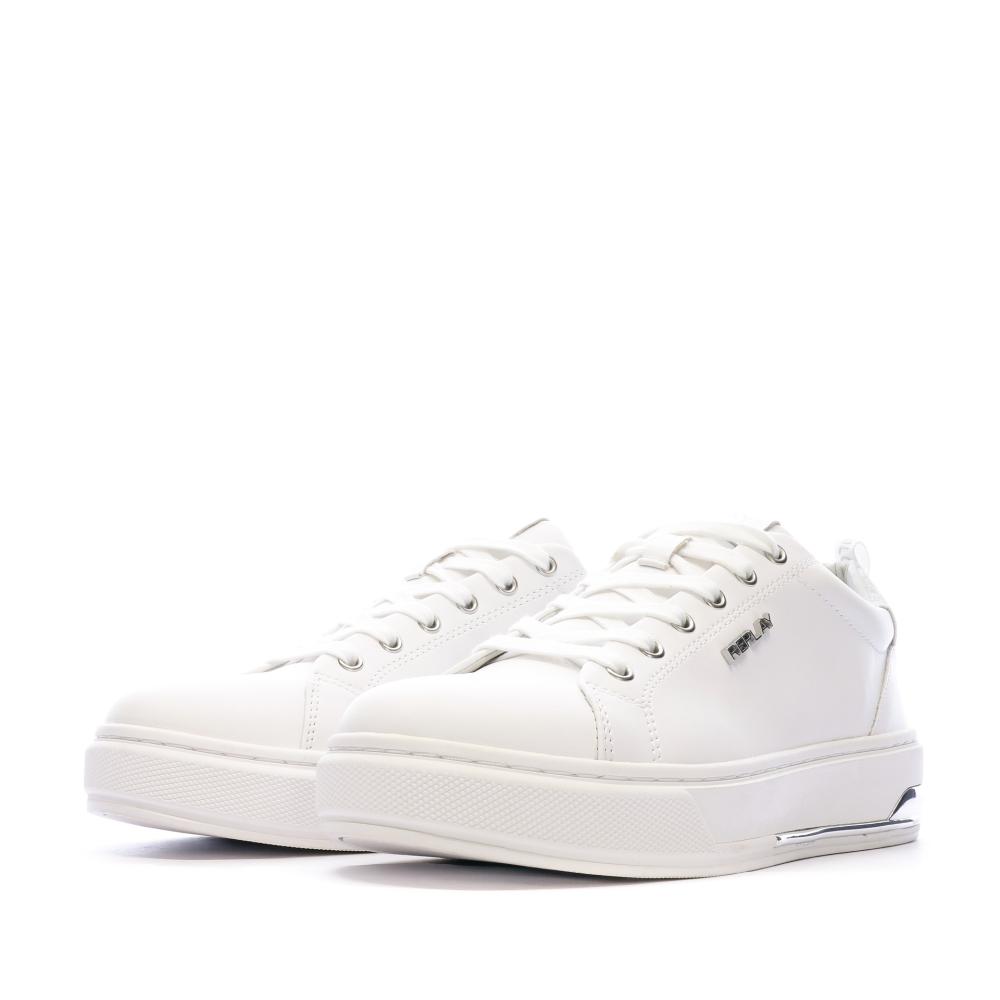 Baskets Blanches Femme Replay Fusion Shiny vue 6