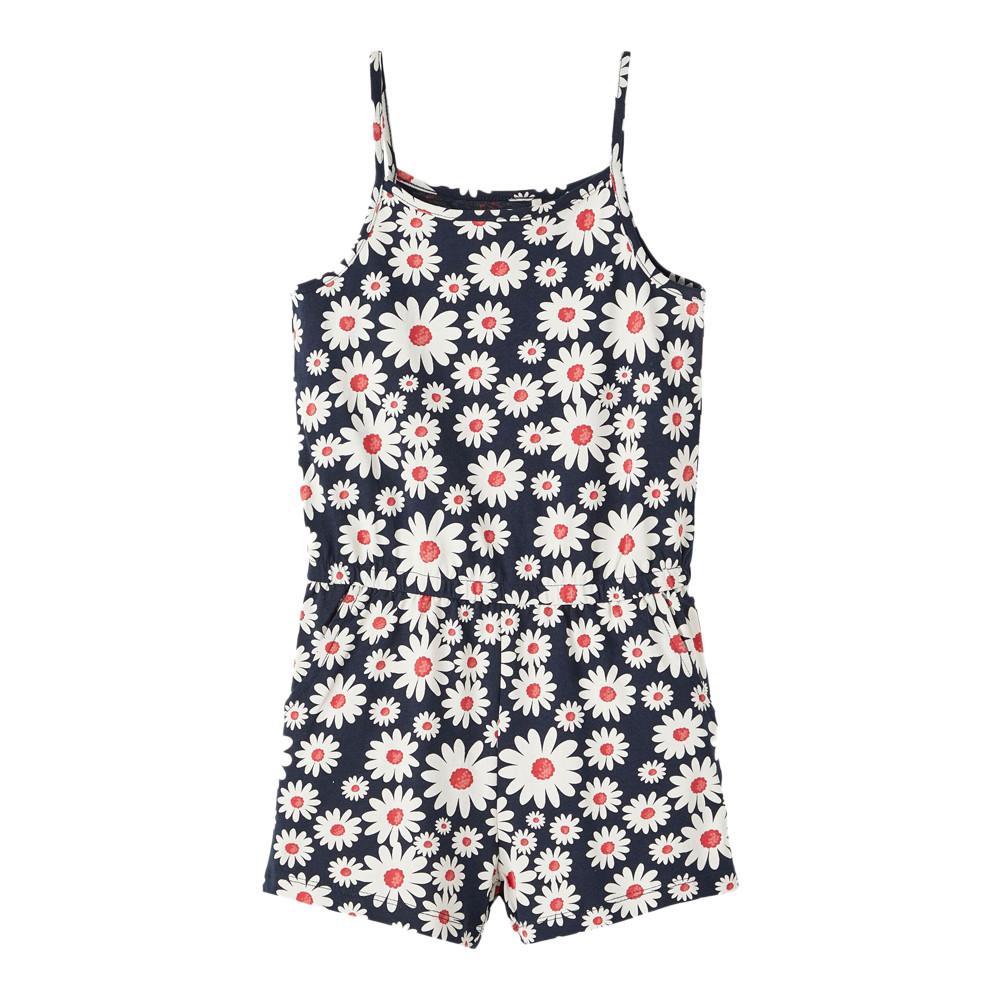Combishort Marine à fleurs Fille Name It Vigga pas cher