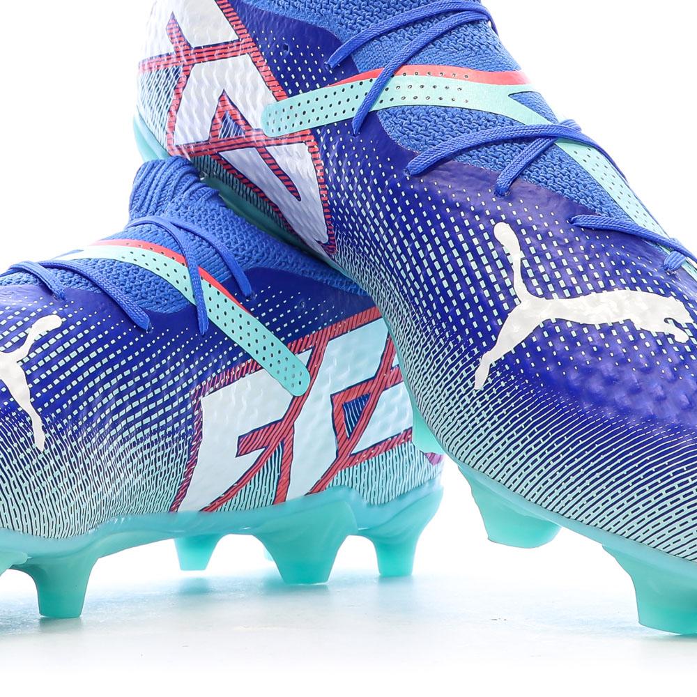 Chaussures de Foot Bleues Homme Puma Future 7 Pro FG/AG vue 7