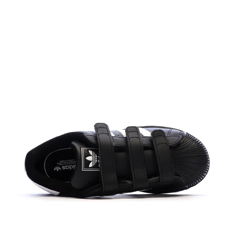 Schwarze Adidas Superstar Sneaker für Jungen Ansicht 4