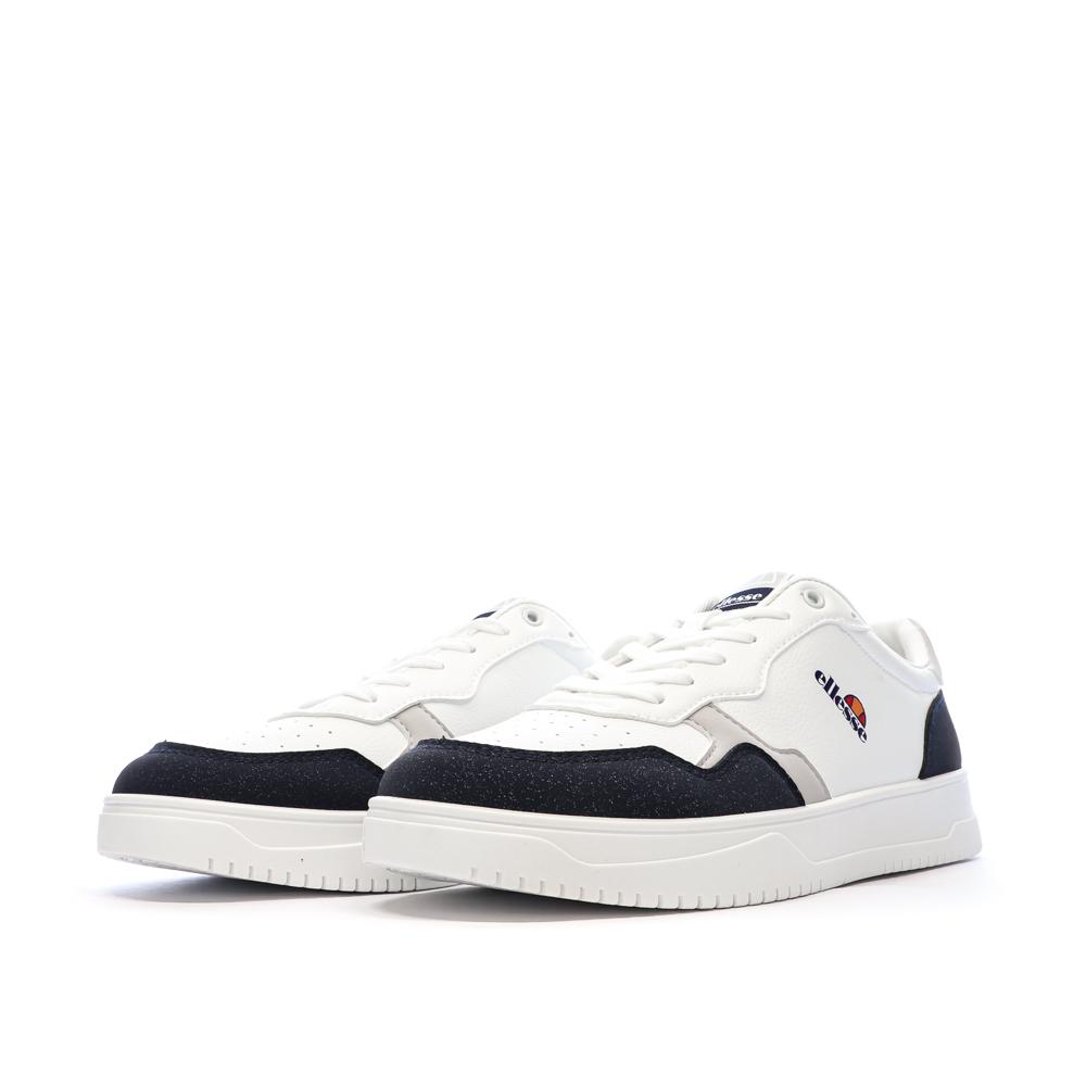 Baskets Blanches/Marines Homme Ellesse Pansit vue 6
