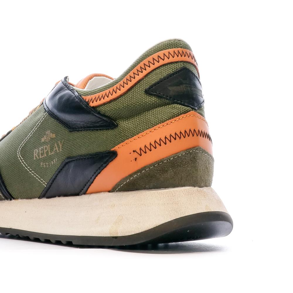 Baskets Kaki Homme Replay Casey Balistic vue 7