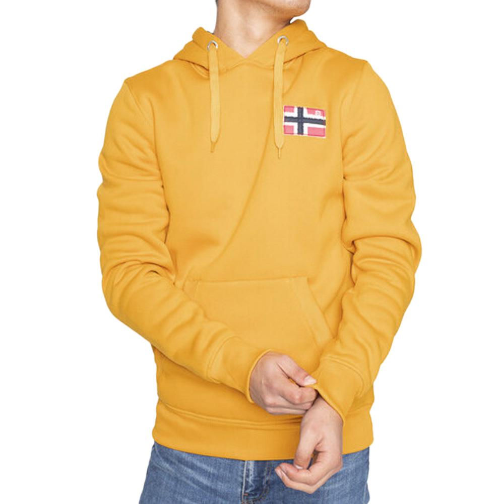 Sweat Jaune Homme Geographical Norway Fondant pas cher
