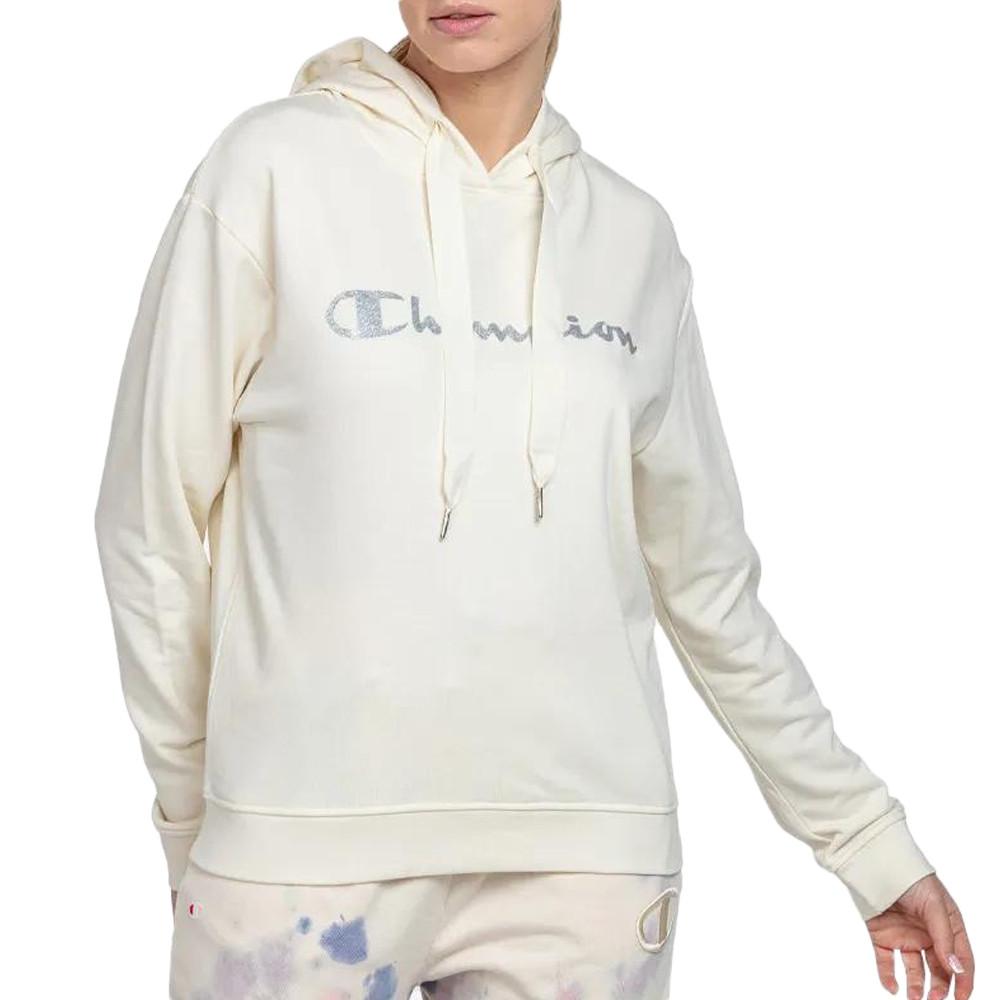 Sweat à Capuche Écru Femme ChampionLady Label pas cher