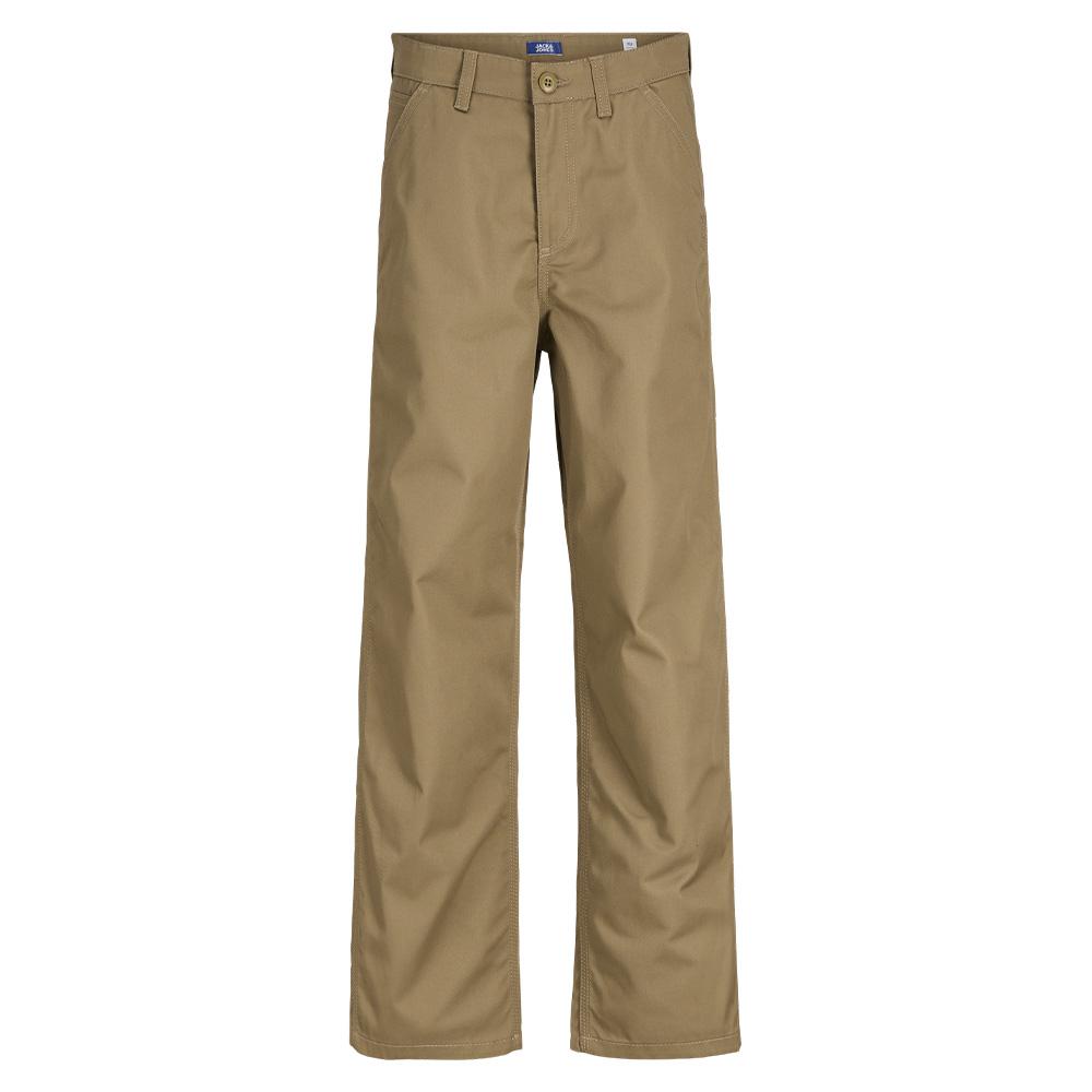 Pantalon Loose Beige Garçon Jack & Jones Clean vue 3