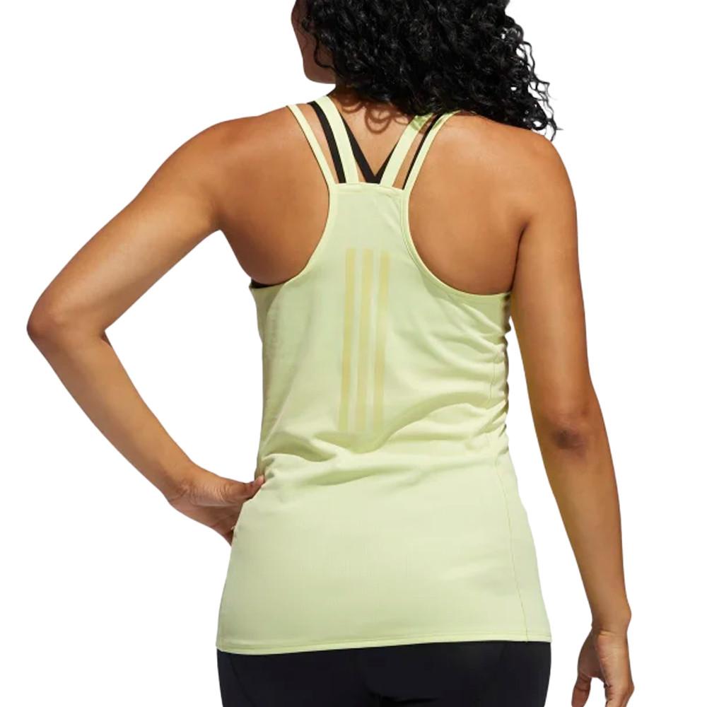 Débardeur Jaune Femme Adidas Rise Up vue 2