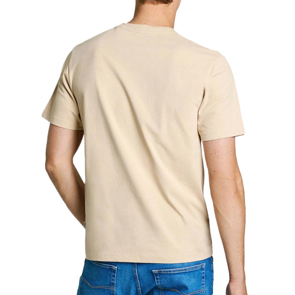 T-shirt Beige Homme Pepe jeans Connor vue 2