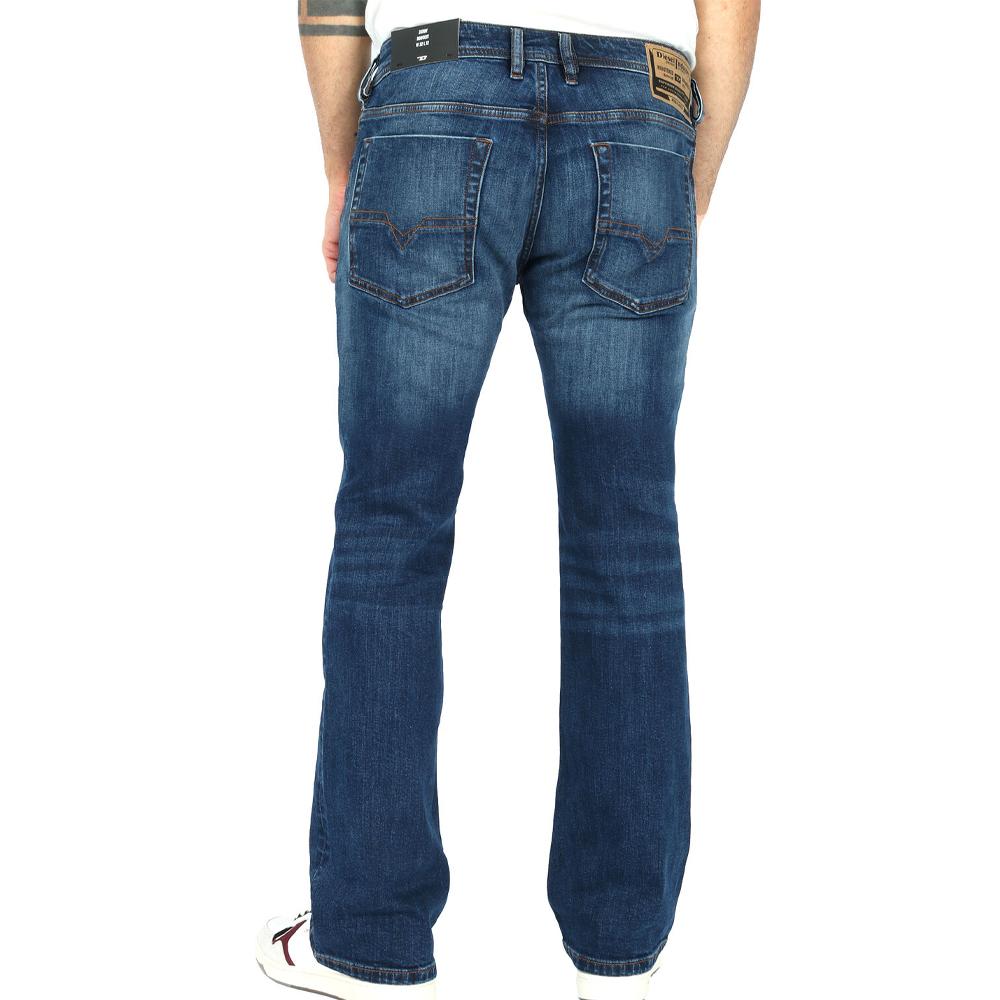 Jean Straight Bleu Foncé Homme Diesel Larkee vue 2